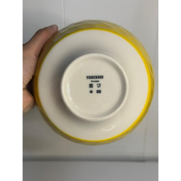 VTG Vancasso Porcelain Bowl 3"x6.25" Moroccan Style Abstract Ceramic Dinnerware - Picture 4 of 7